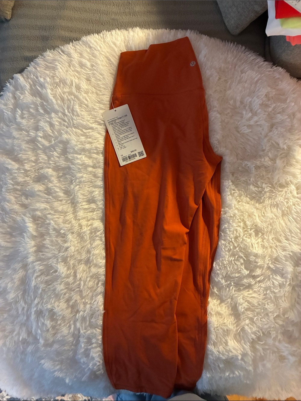 lululemon athletica Women’s Rust-Orange High Waist Leggings